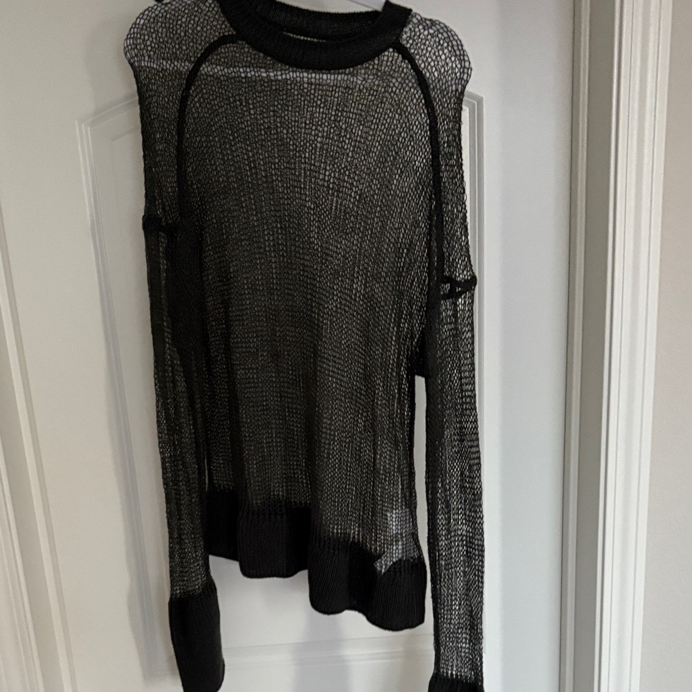 Japanese brand City shop mesh gray Sweater